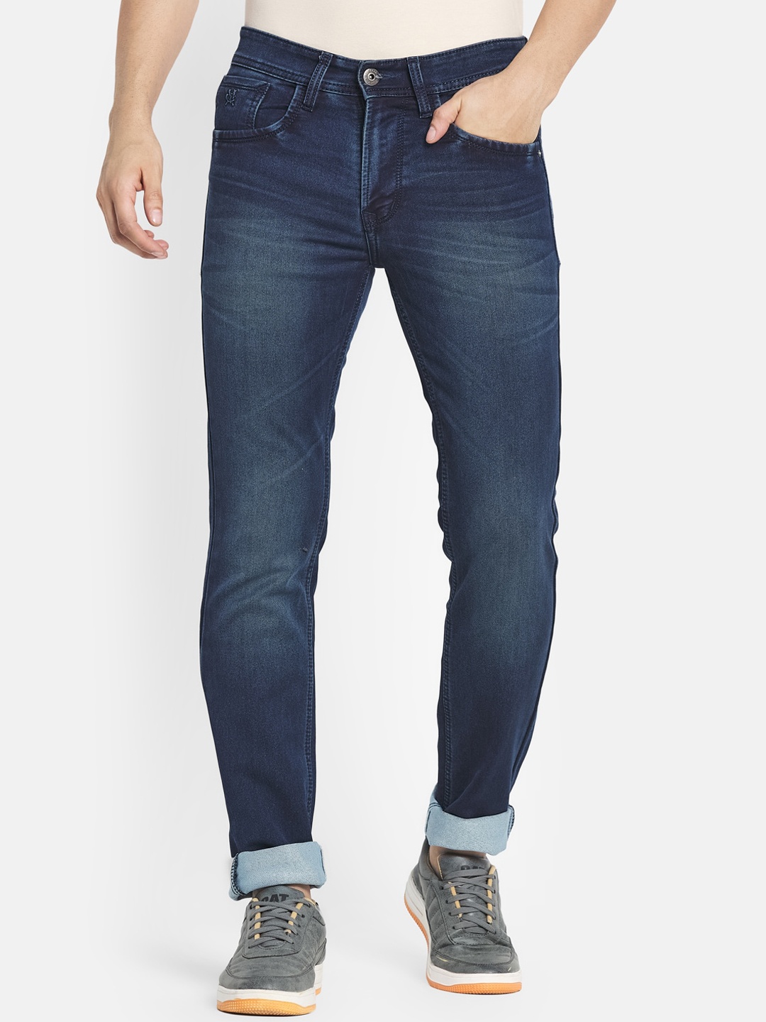 

Monte Carlo Men Blue Skinny Fit Light Fade Jeans