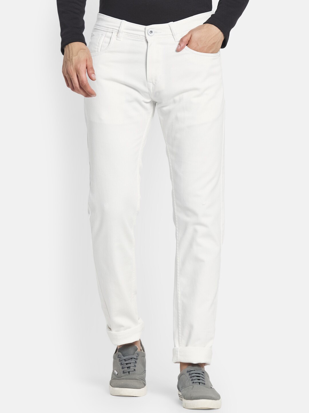 

Monte Carlo Men White Slim Fit Jeans