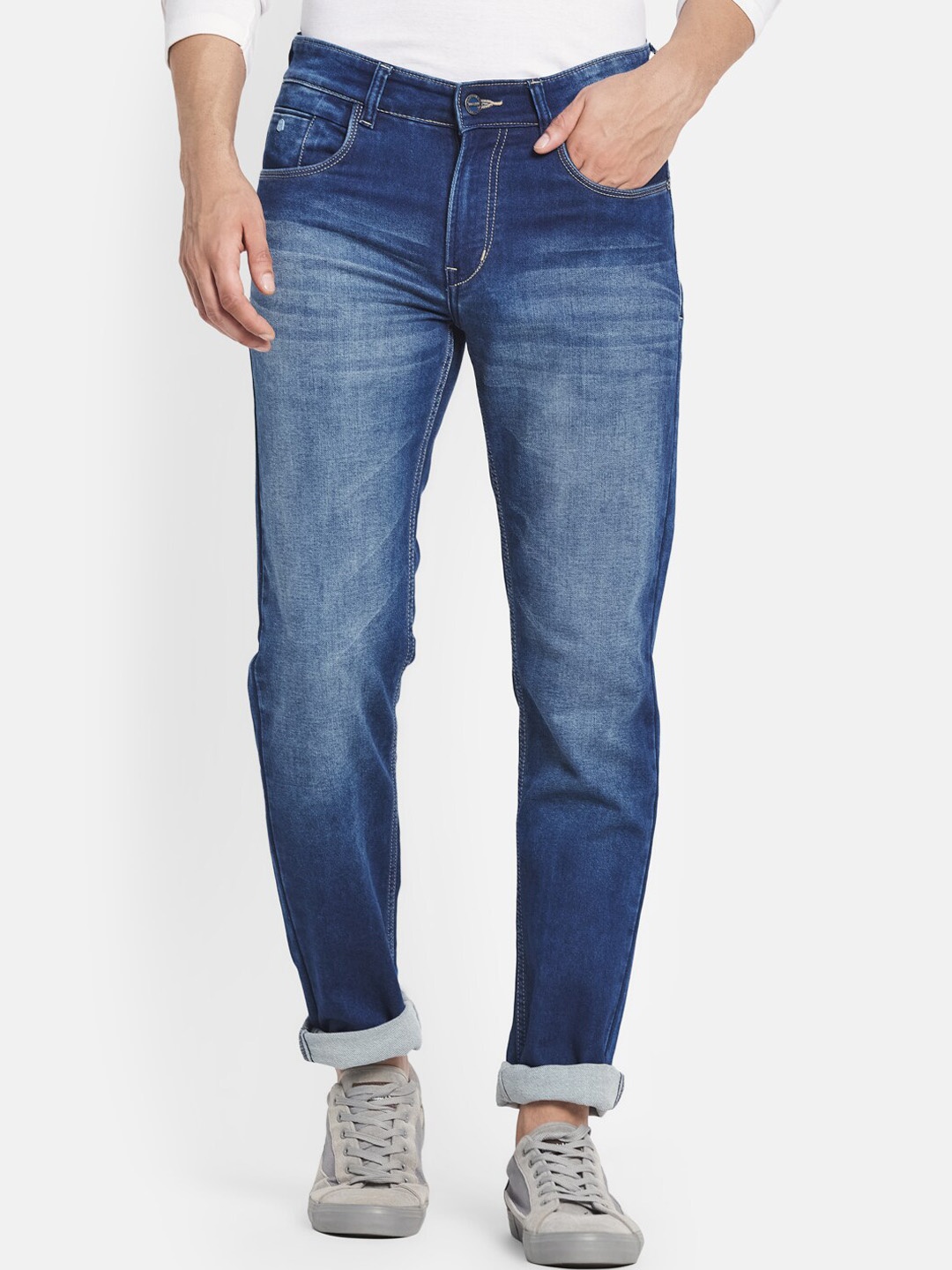 

Monte Carlo Men Blue Skinny Fit Heavy Fade Jeans