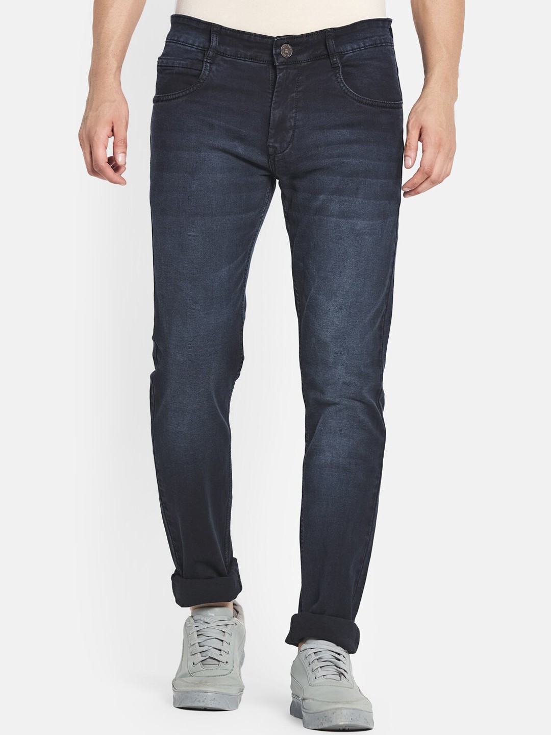 

Monte Carlo Men Blue Skinny Fit Cotton Light Fade Jeans