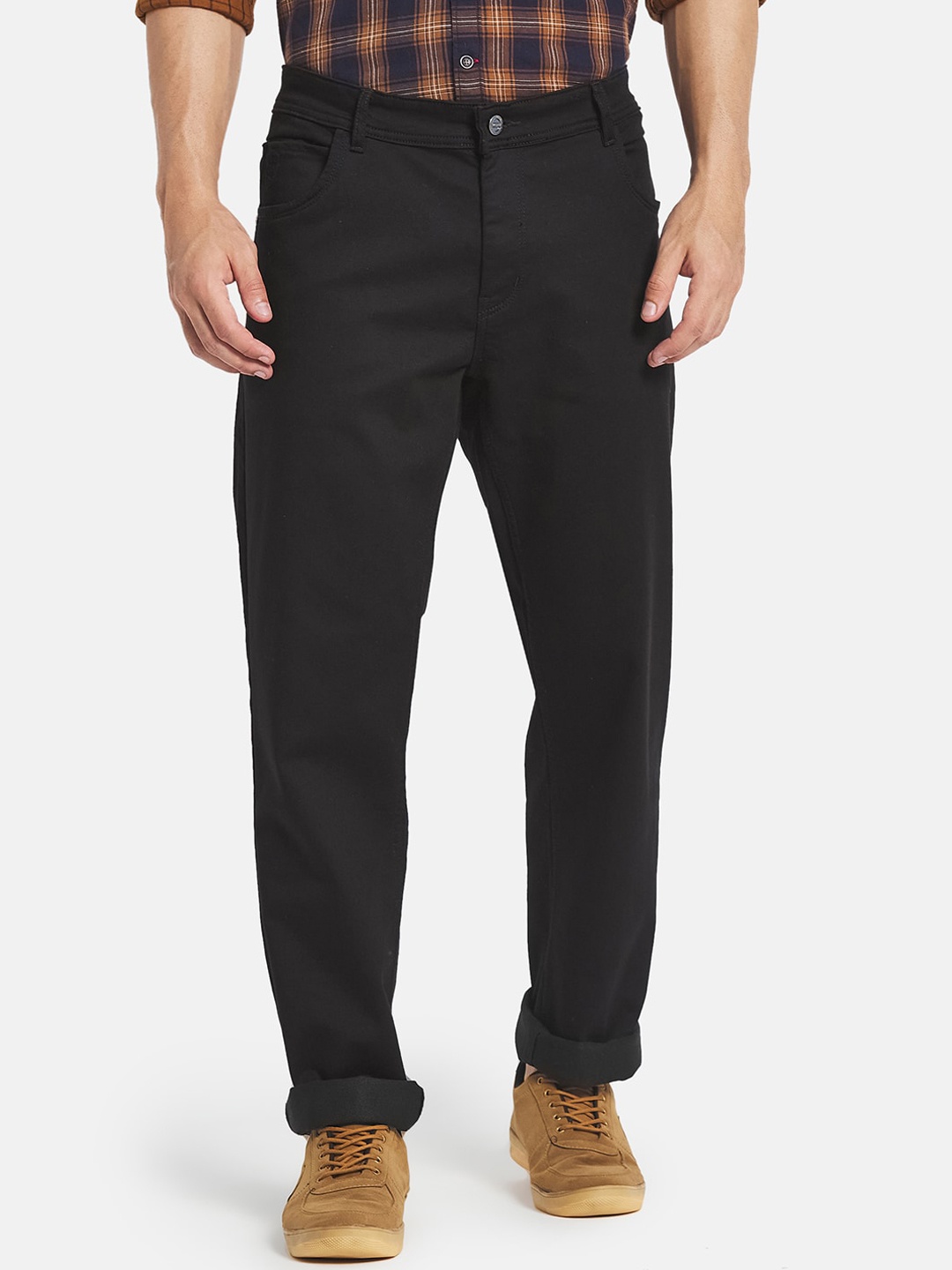 

Monte Carlo Men Black Solid Slim Fit Jeans