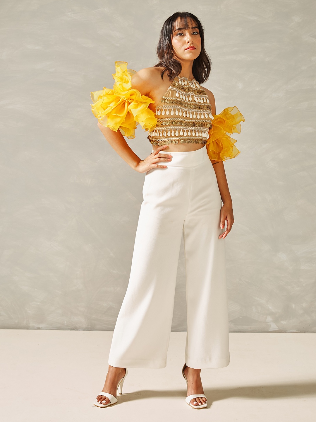 

Heart Up My Sleeves Elite Ruffled Sleeves, Yellow