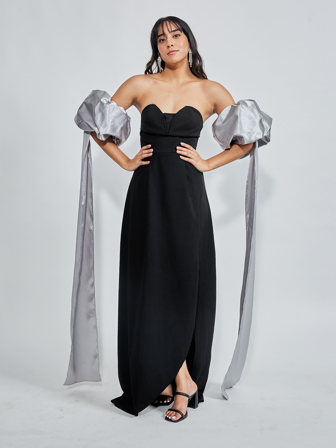 

Heart Up My Sleeves Detachable Puff Sleeves, Silver