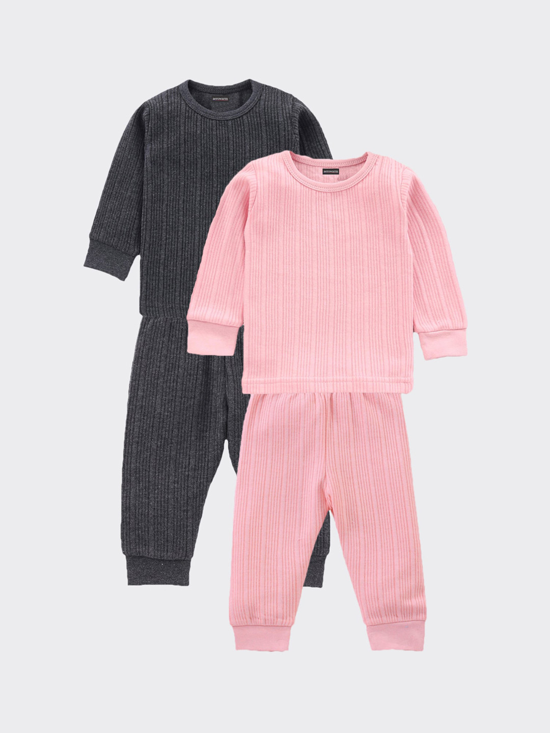 

Aerowarm Kids Pink & Charcoal Pack Of 2 Thermal Set