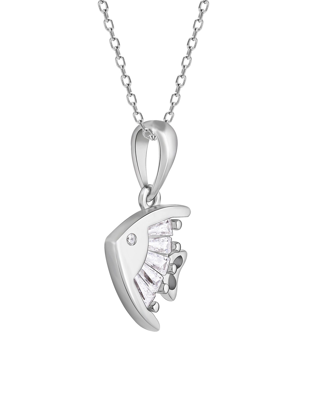 

GIVA 925 Sterling Silver Lucky Fish Pendant with Link Chain