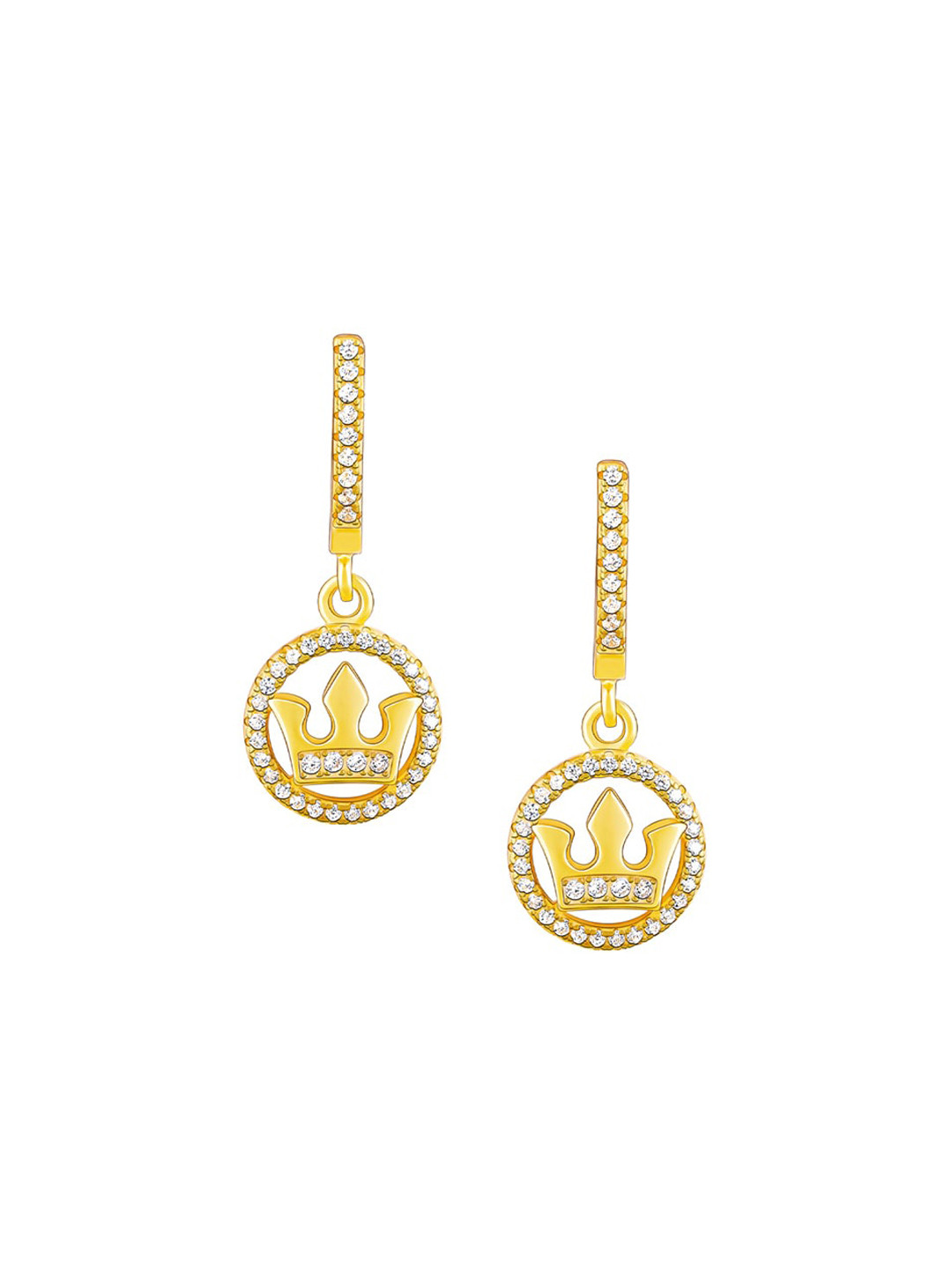 

GIVA Gold-Toned & Gold Plated Contemporary Drop Earrings
