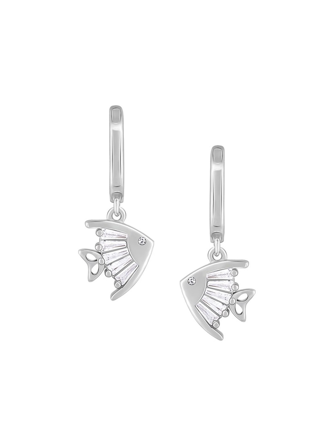 

GIVA Silver-Toned & Rhodium Plated Contemporary Studs Earrings