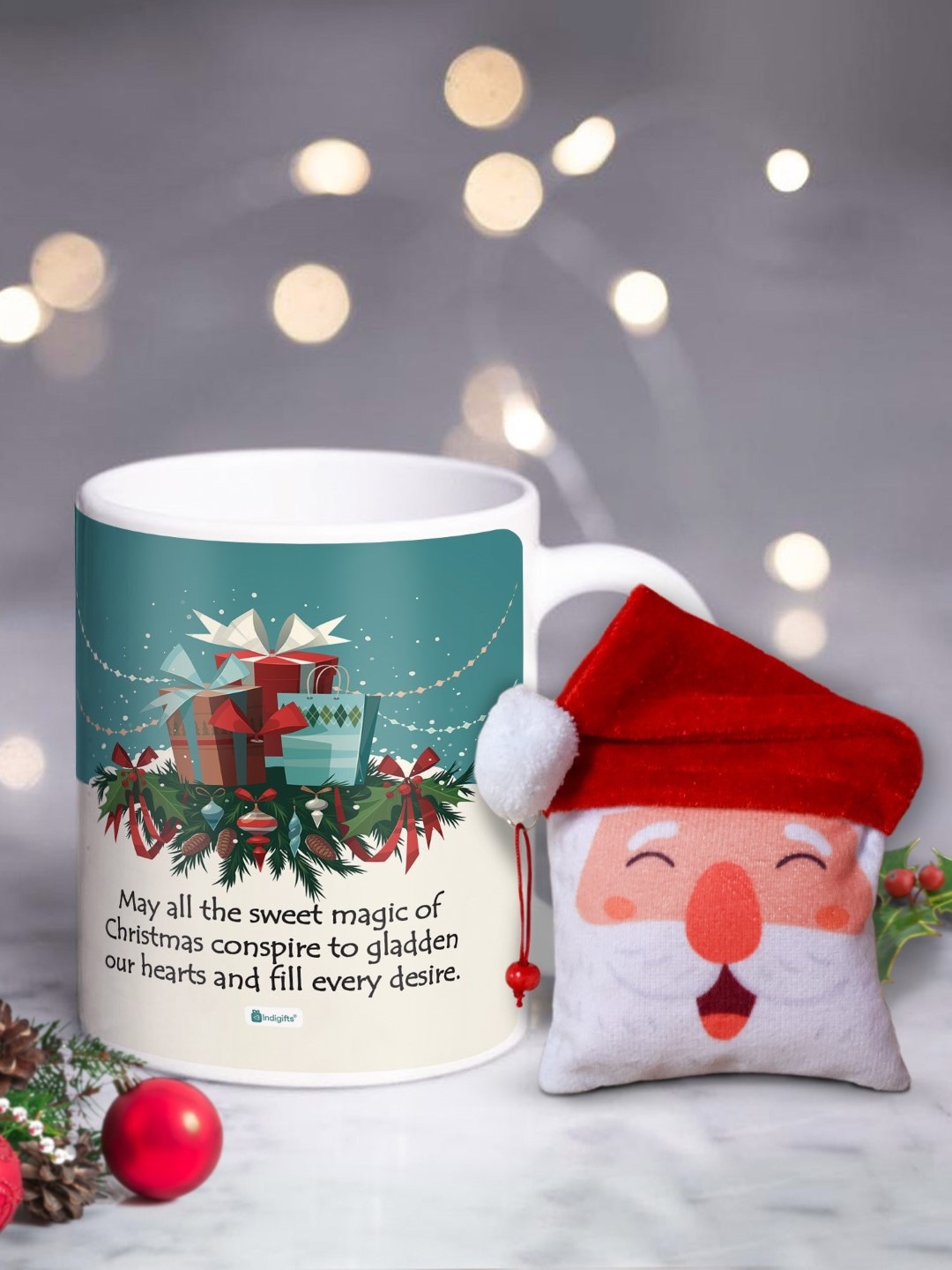 

Indigifts Green & White White White Text or Slogans Printed Ceramic Matte Mugs Set of Cups and Mugs