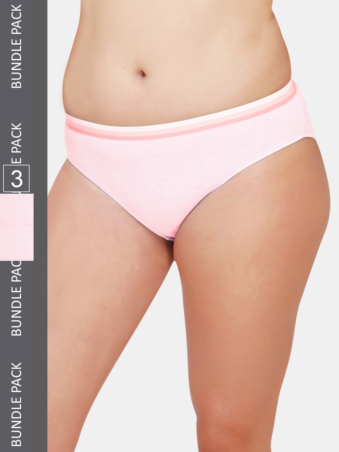 

Kalyani Pink Pack Of 3 Bikini Briefs