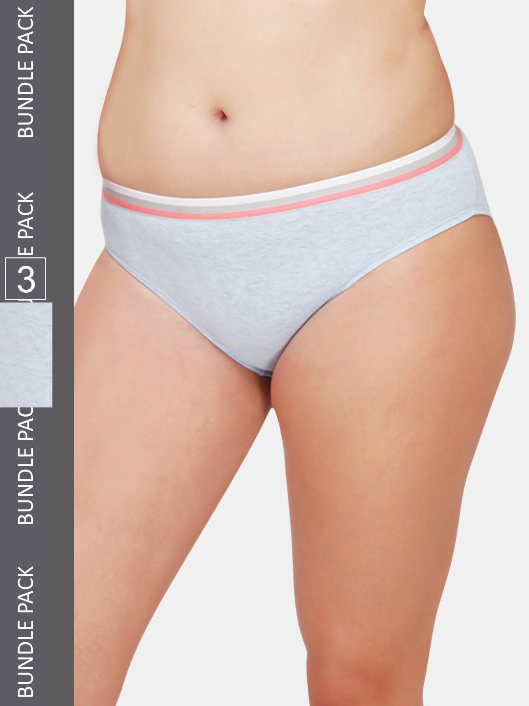 

Kalyani Blue Pack Of 3 Bikini Briefs