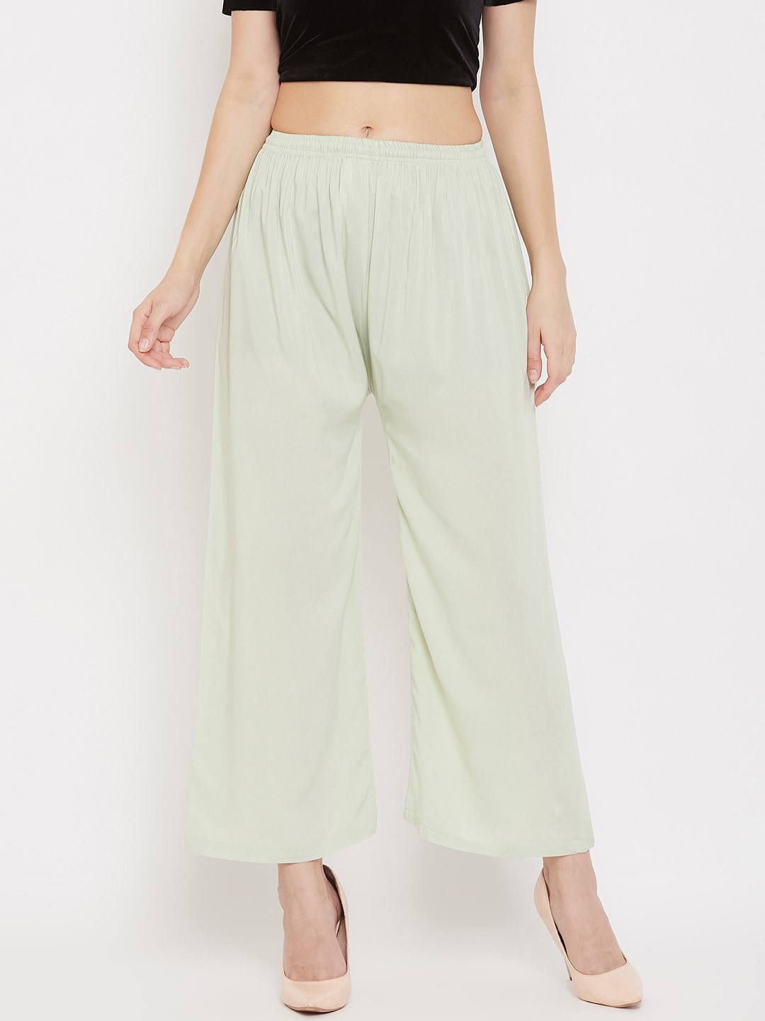 

Clora Creation Women Green Ethnic Palazzos