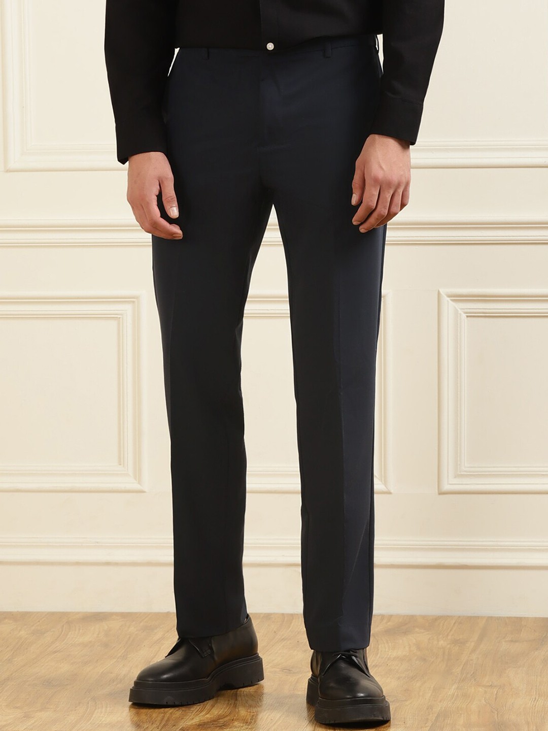 

Farah Men Navy Blue Formal Trousers