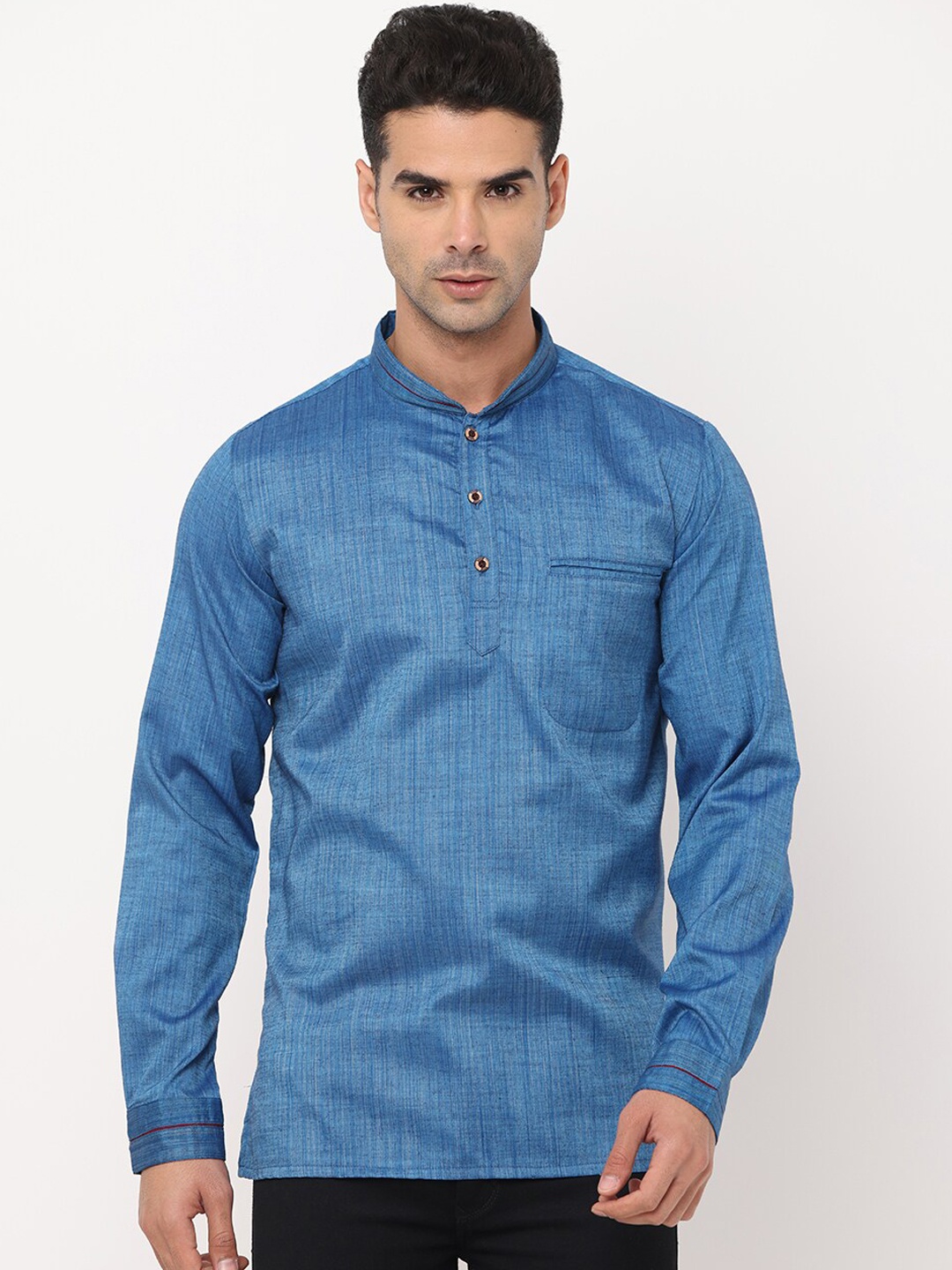 

NIRVAAN Men Blue Kurta
