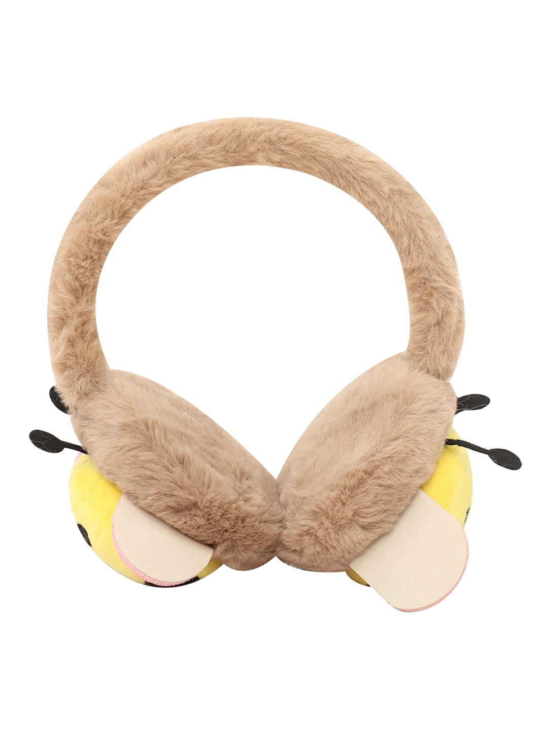 

FabSeasons Unisex Kids Brown & Yellow Ear Muffs