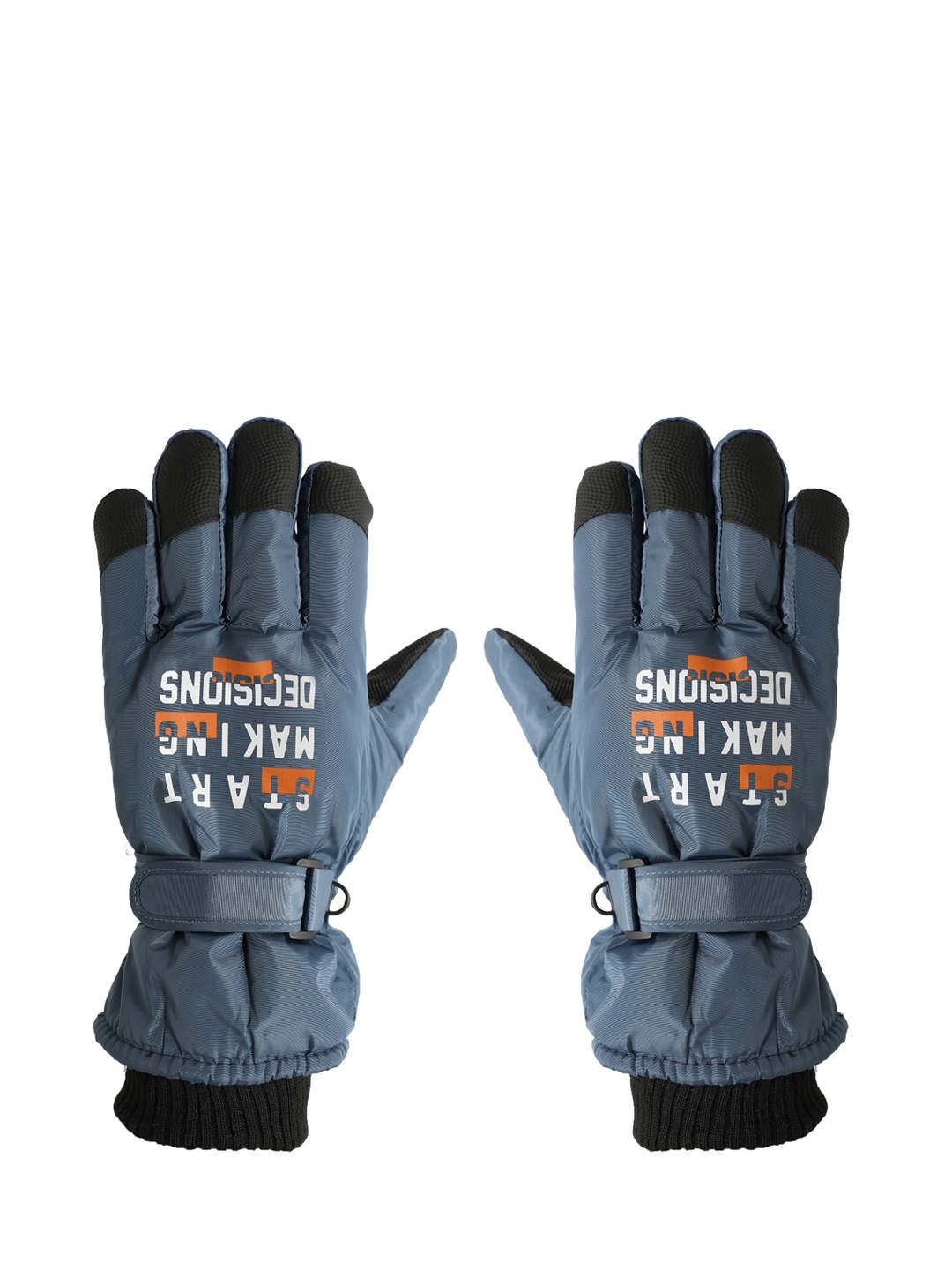 

FabSeasons Blue & White Printed Waterproof Gloves