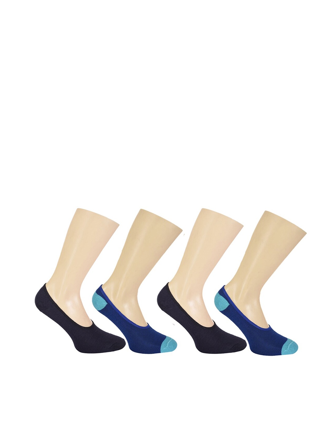 

FOOTPRINTS Pack Of 4 Odour Free Shoe-Liner Socks, Black