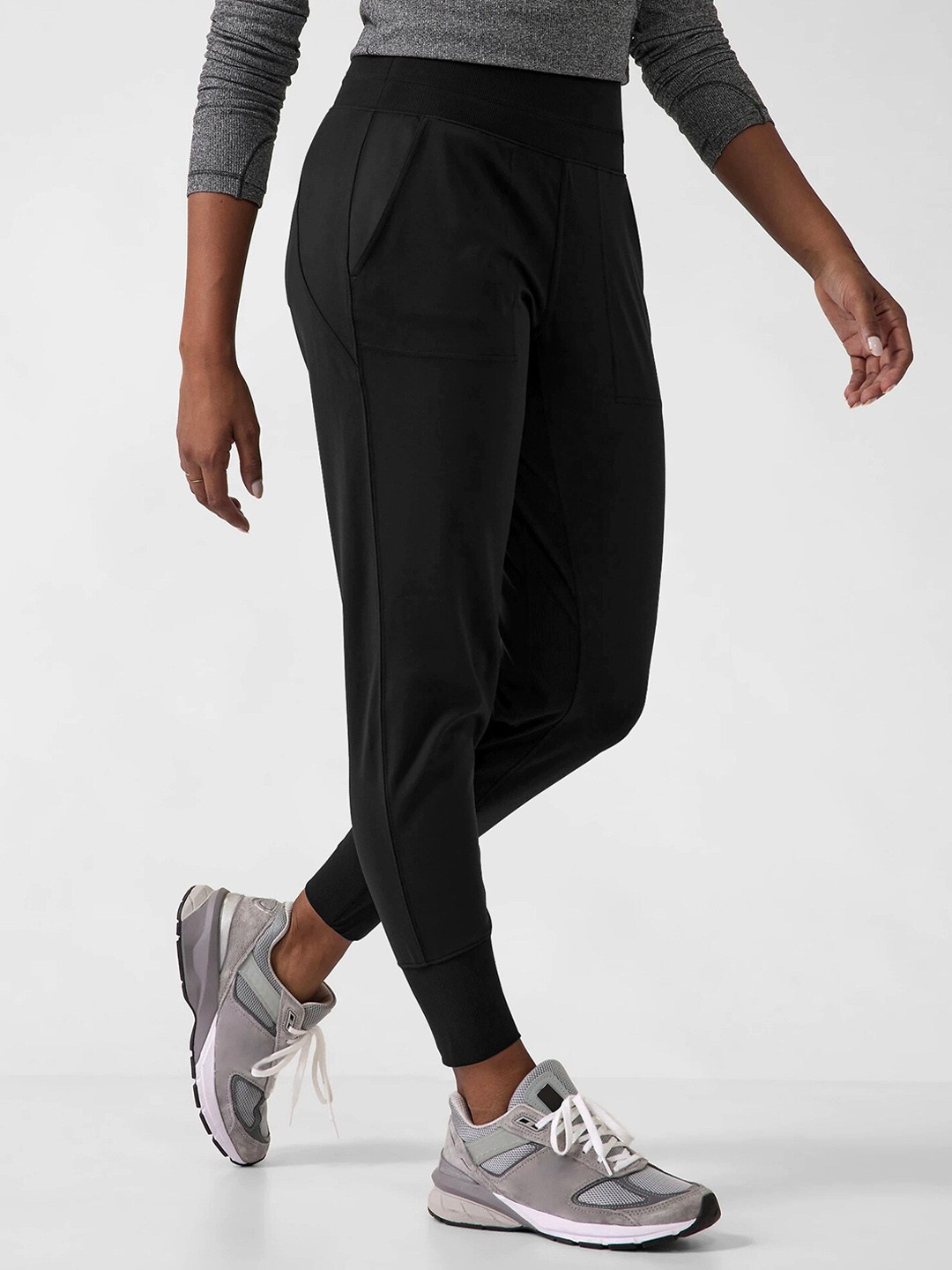 

StyleCast Women Black Slim Fit Joggers Trousers