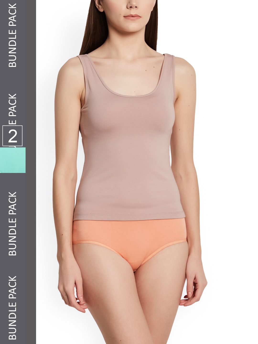 

UNMADE Women Pack Of 2 Hipster Briefs, Orange