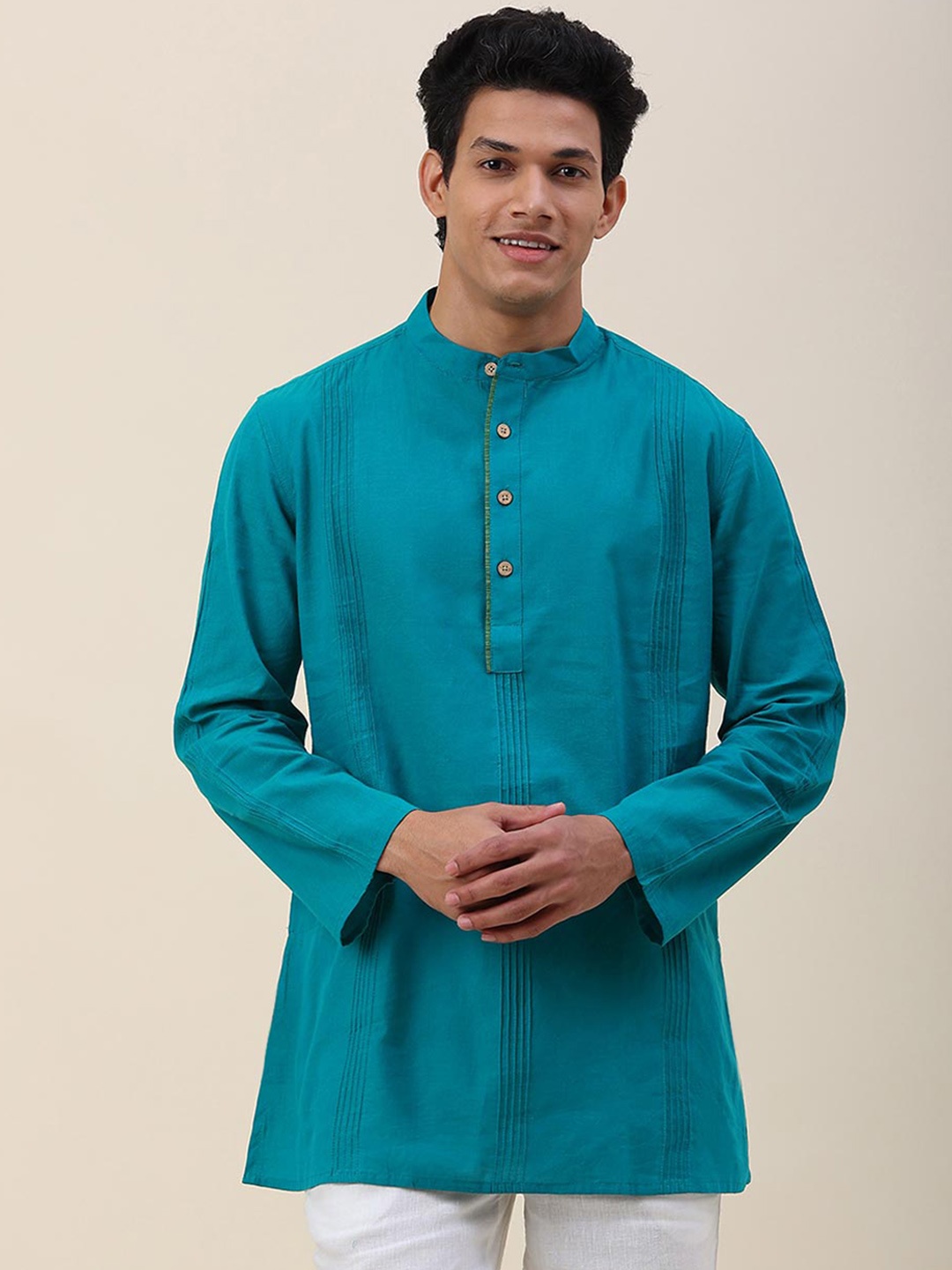 

Fabindia Men Blue Kurta