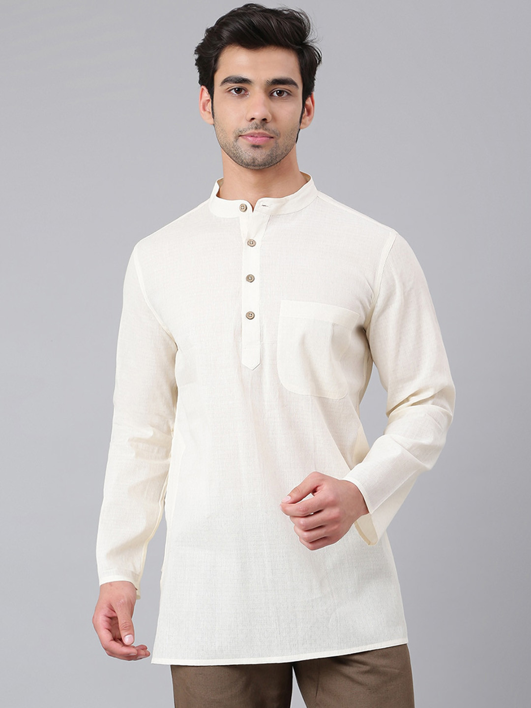 

Fabindia Men Off White Cotton Kurta