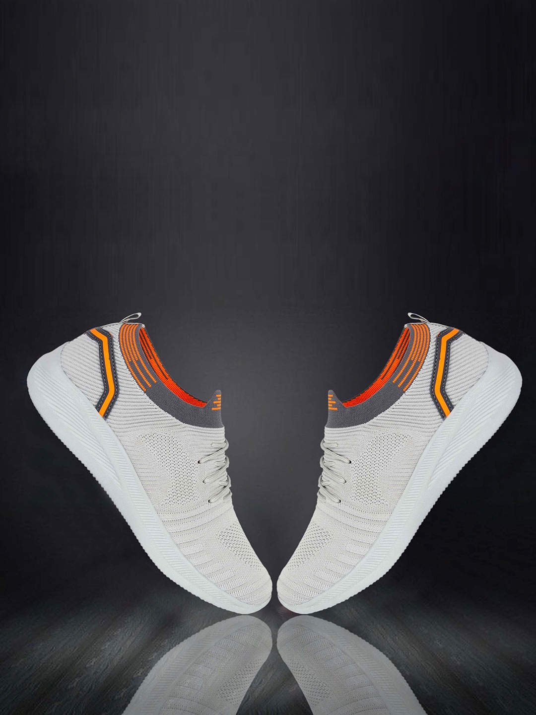 

Roadster Men White Mesh Walking Non-Marking Shoes