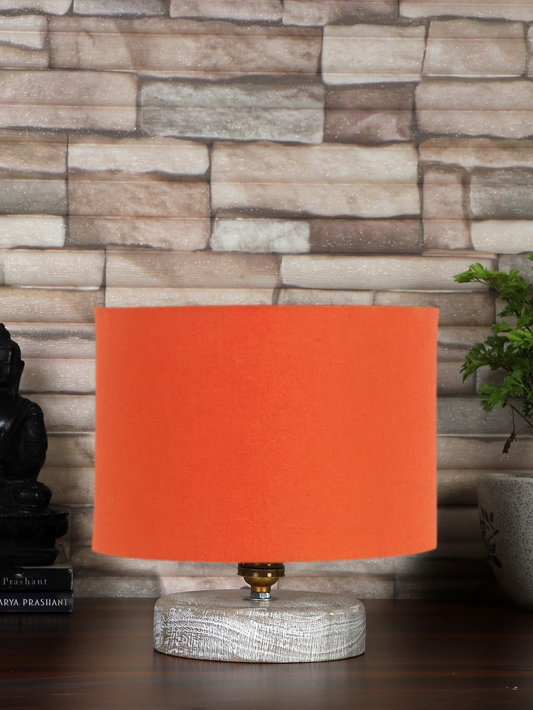 

Devansh Orange Cylindrical Table Lamp