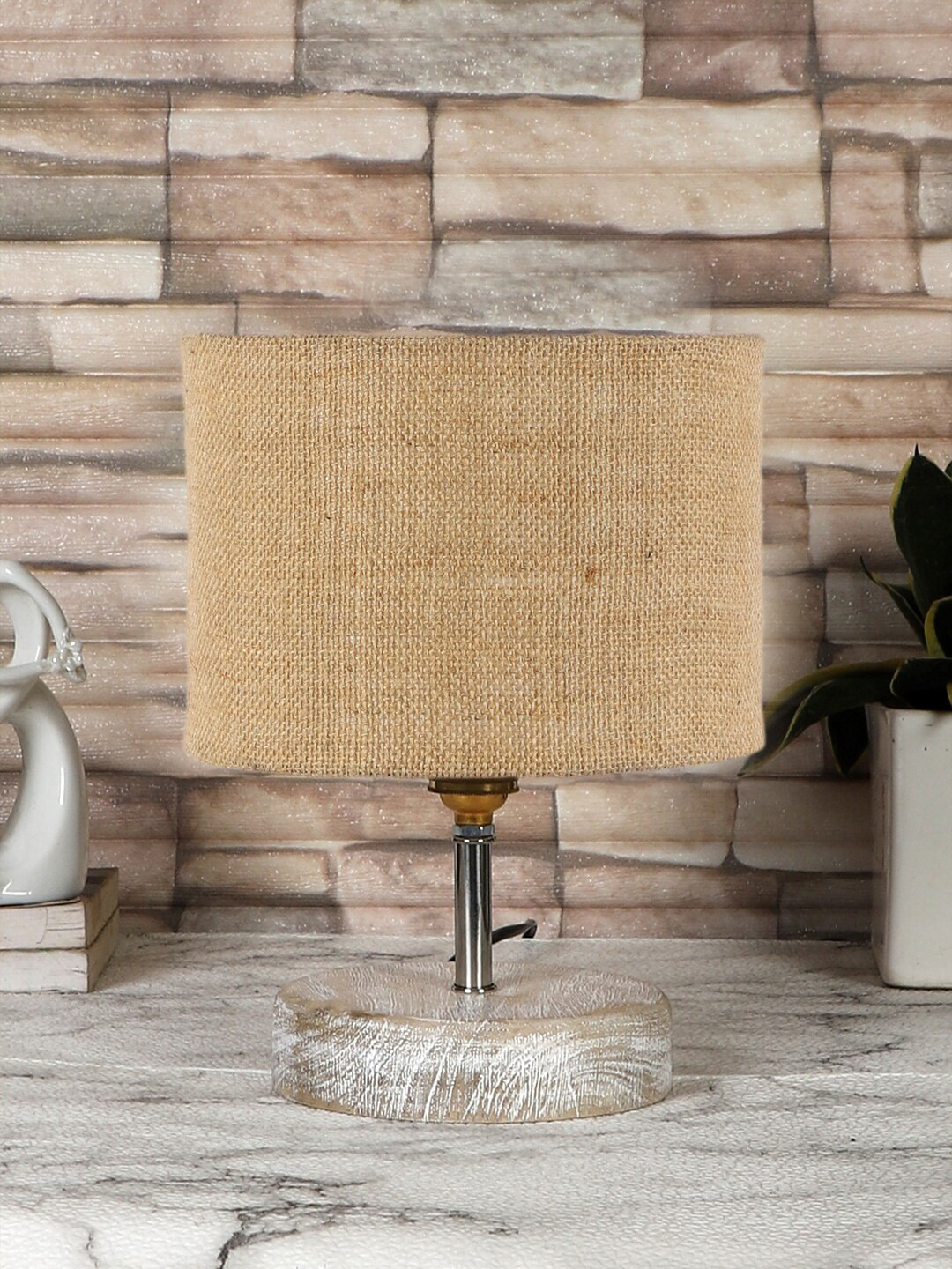 

Devansh Beige Cylindrical Table Lamp
