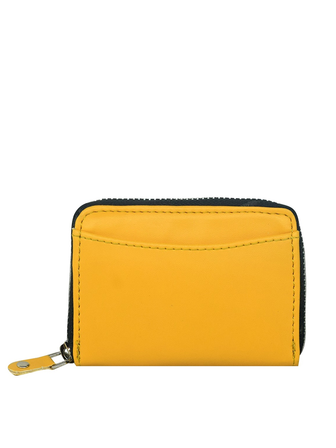 

GREEN DRAGONFLY Yellow & Black Zip Detail Zip Around Wallet