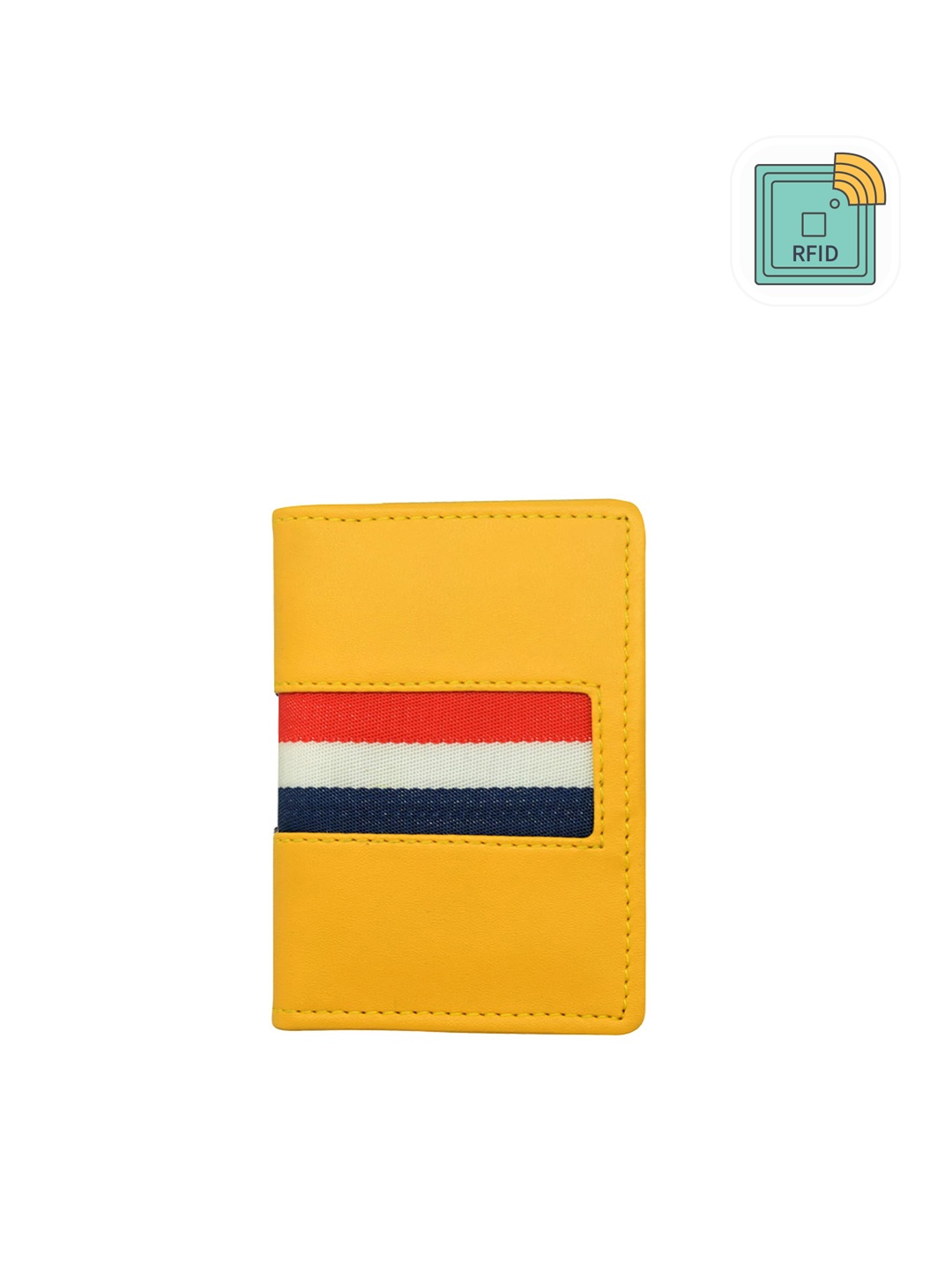 

GREEN DRAGONFLY Yellow & White Protected Wallet Debit/ Credit Card Holder