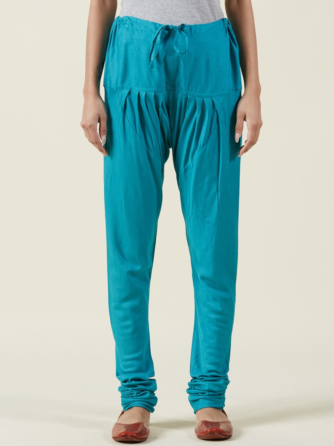 

Fabindia Women Teal-Blue Slim-Fit Churidar