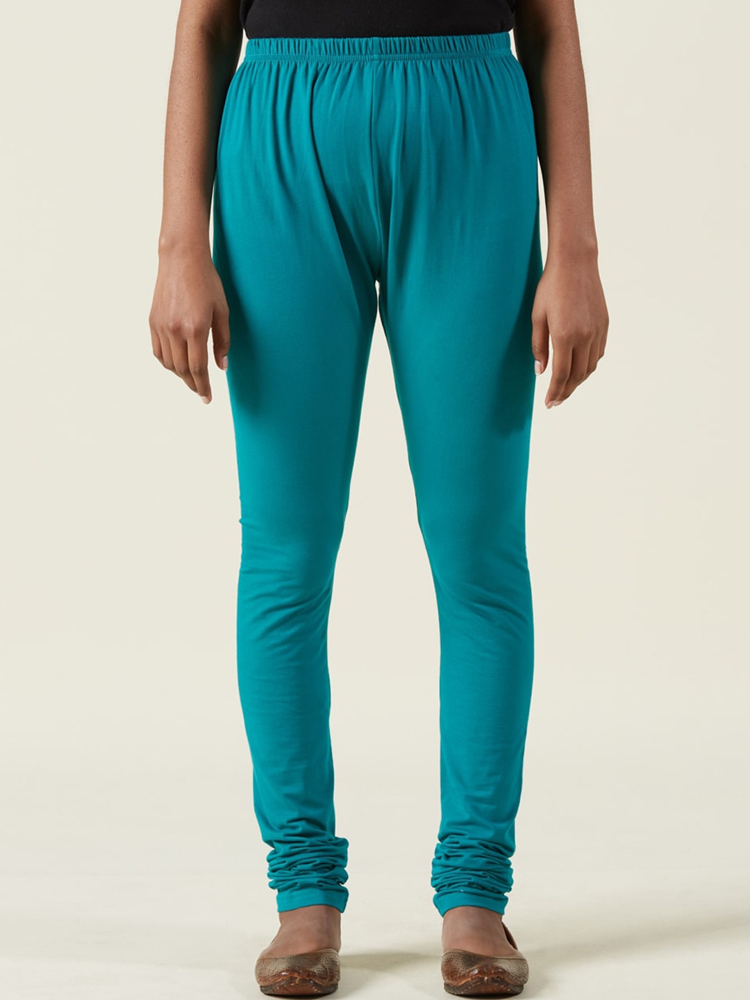 

Fabindia Blue Churidar Length Cotton Leggings