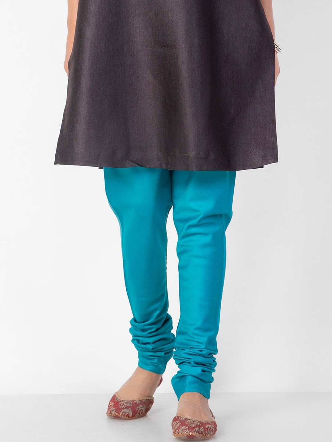 

Fabindia Women Turquoise Blue Slim-Fit Churidar