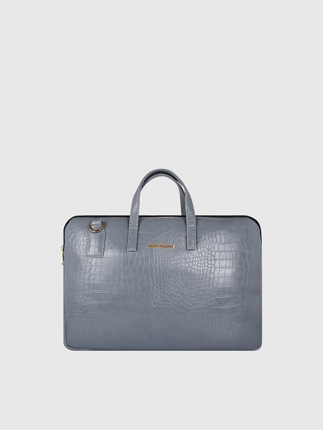 

Bagsy Malone Grey Textured Laptop Bag