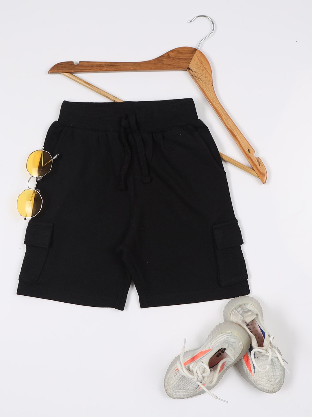 

Jumping Joey Boys Black Cotton Shorts