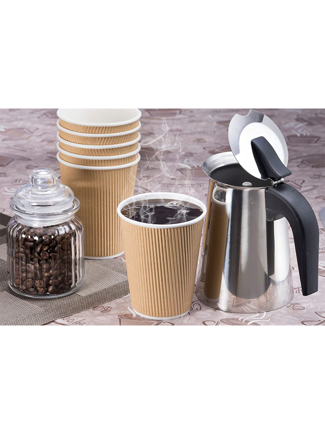 

NASTEE Brown & White Set of 21 Textured Cups