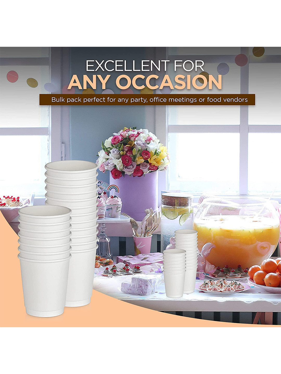 

NASTEE White Solid Set of 1 Cups