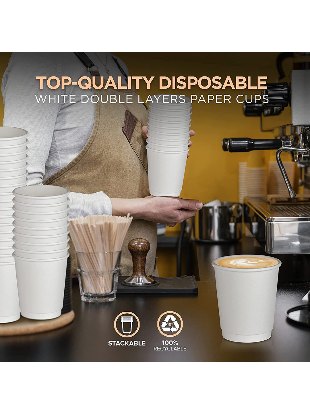 

NASTEE White Solid Plastic Matte Cups Set of Cups and Mugs