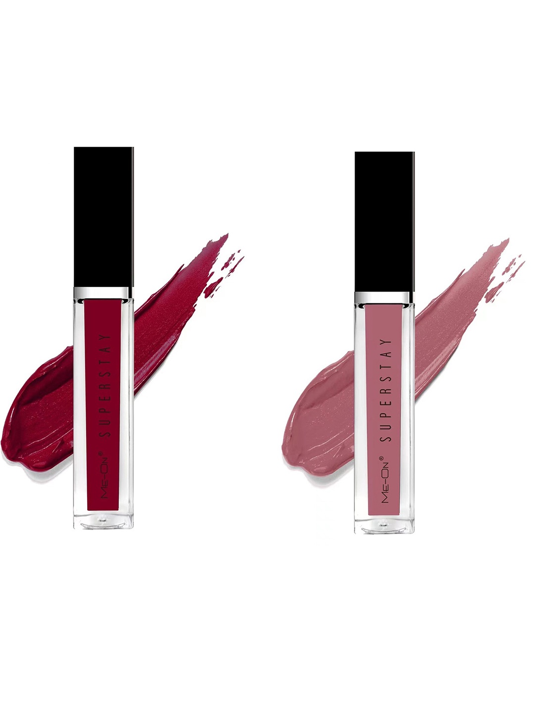 

ME-ON Set Of 2 Super Stay Lip Gloss - Maroon 06 & Kinda Sexy 22, Fuchsia