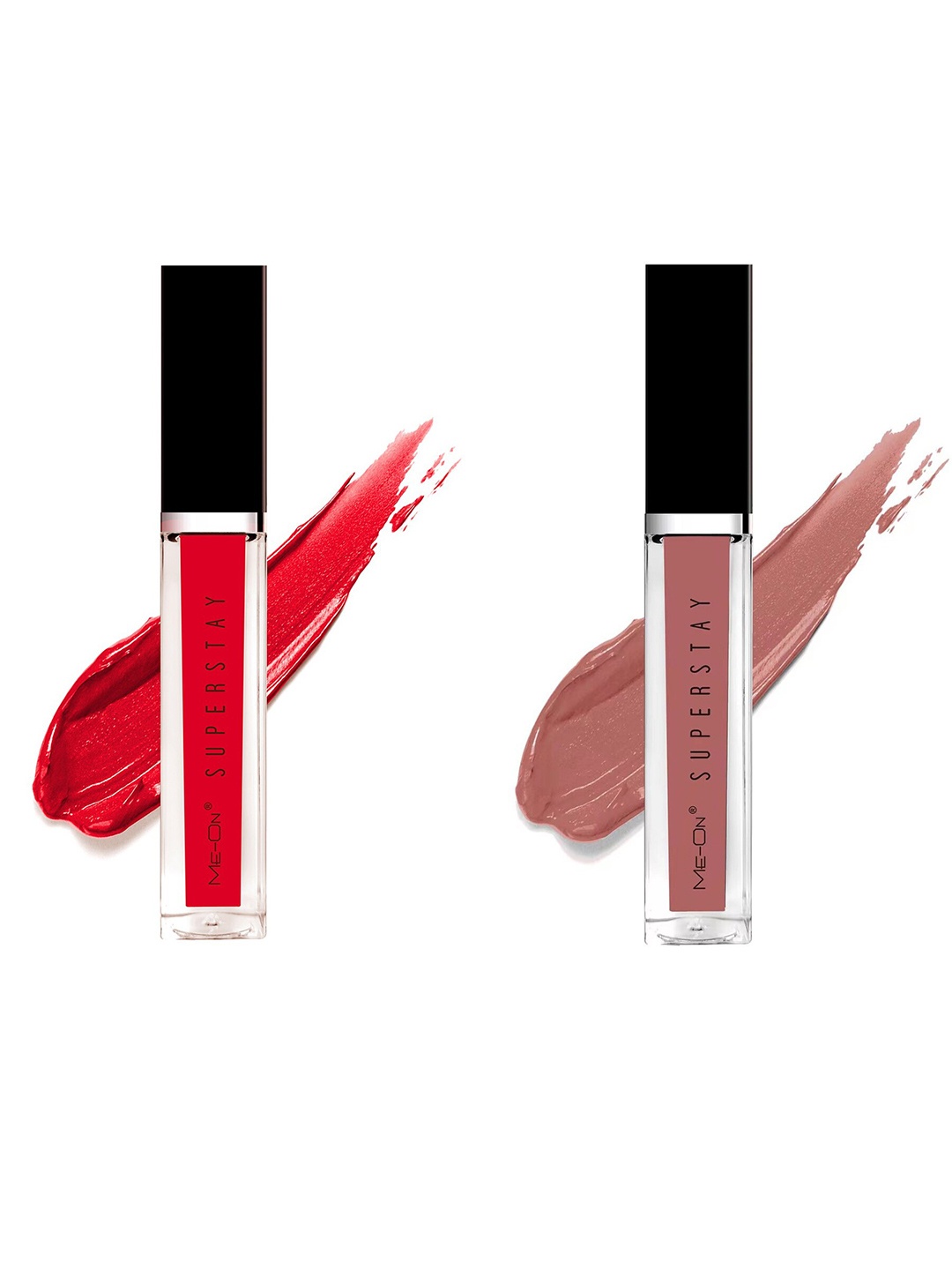 

ME-ON Set Of 2 Super Stay Lip Gloss - Indian Red 04 & Skin Kiss 21