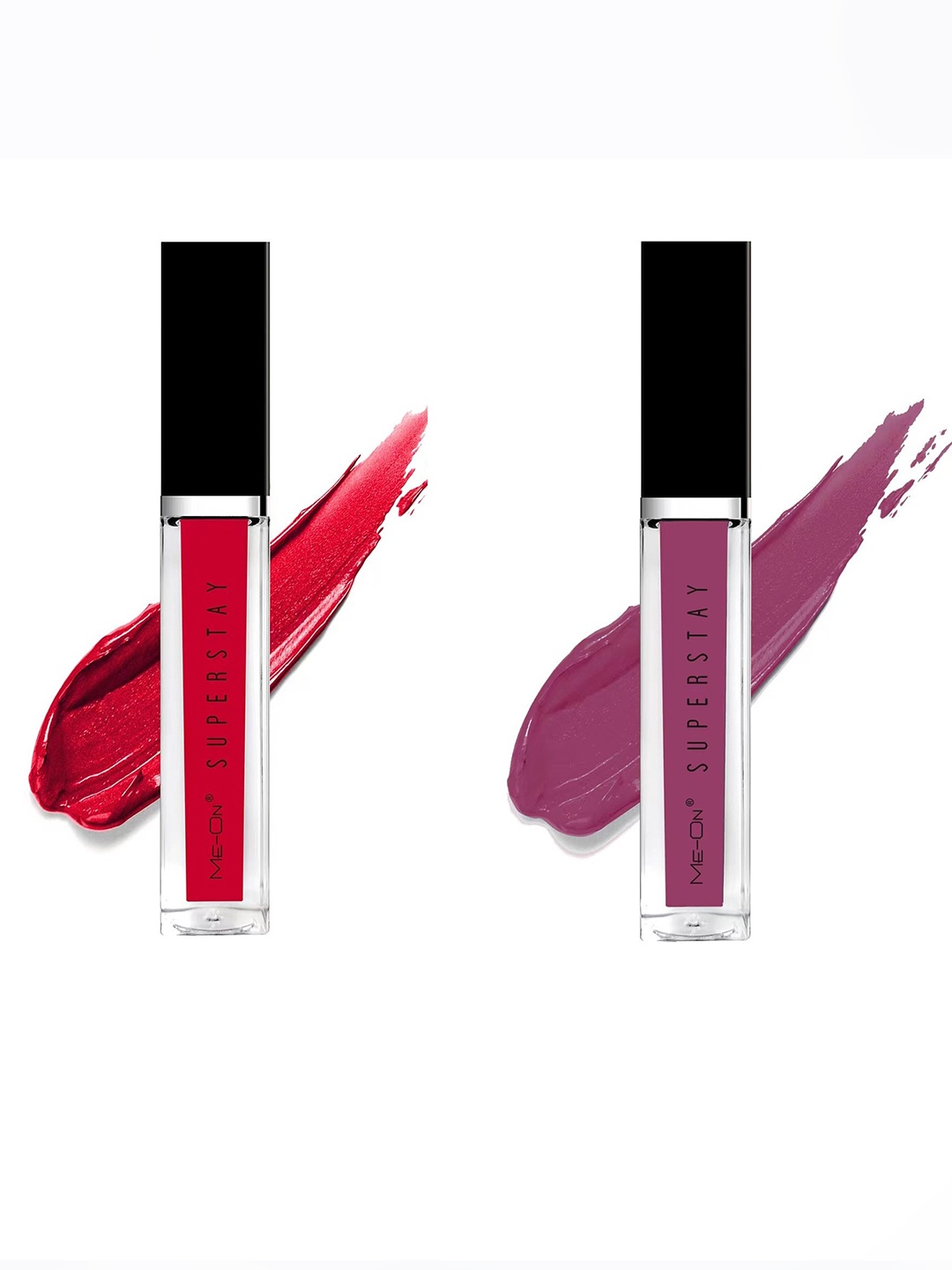 

ME-ON Set Of 2 Super Stay Lip Gloss - Red Allure 02 & Mauve Story 24