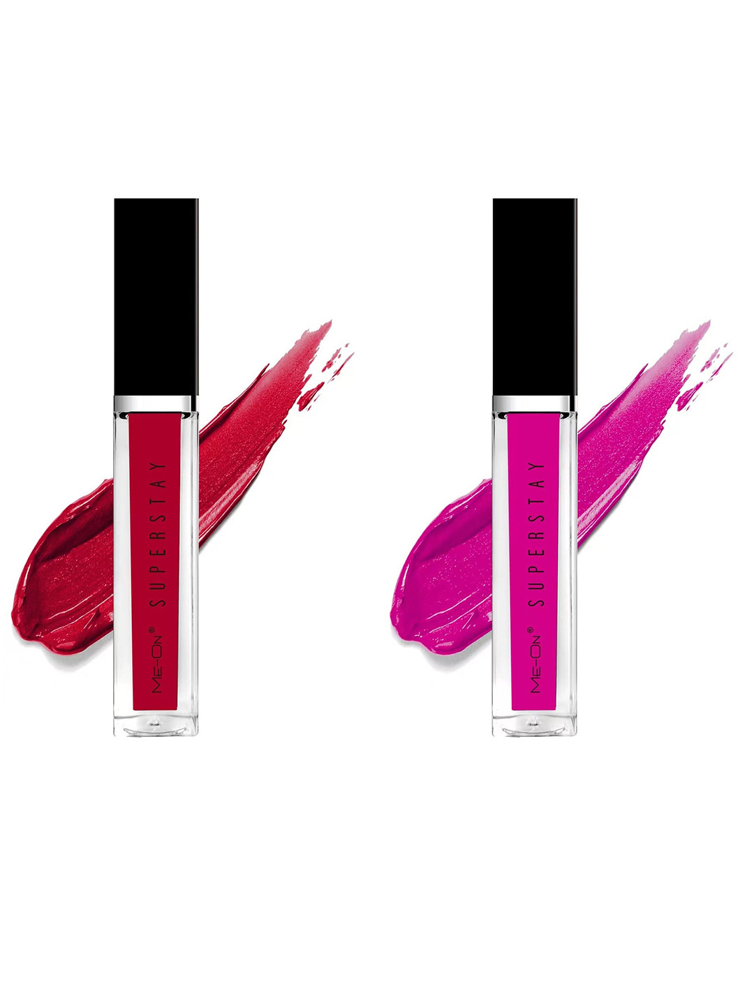 

ME-ON Set Of 2 Super Stay Lip Gloss - Glam Red 05 & Passionate Pink 10