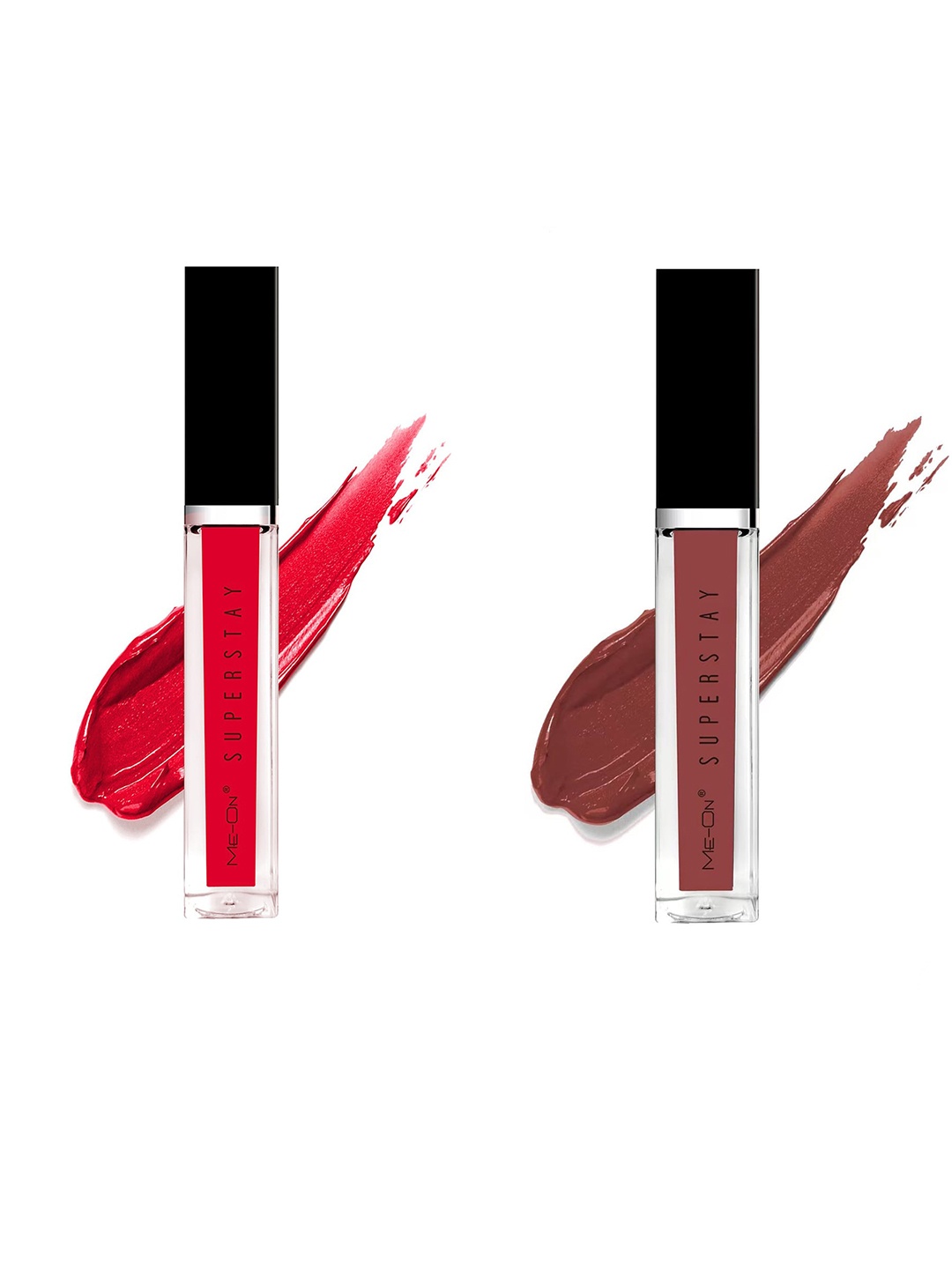 

ME-ON Set Of 2 Super Stay Lip Gloss - Seductive Red 03 & Velvet Teddy 18
