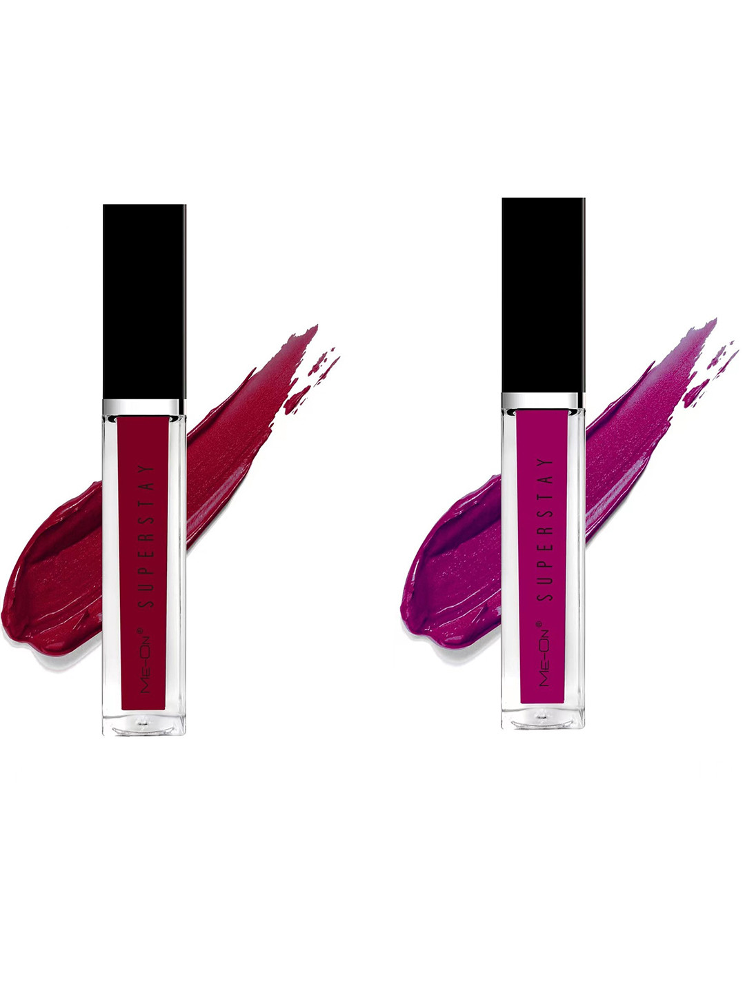 

ME-ON Set Of 2 Super Stay Lip Gloss - Maroon 06 & Purple Affair 16