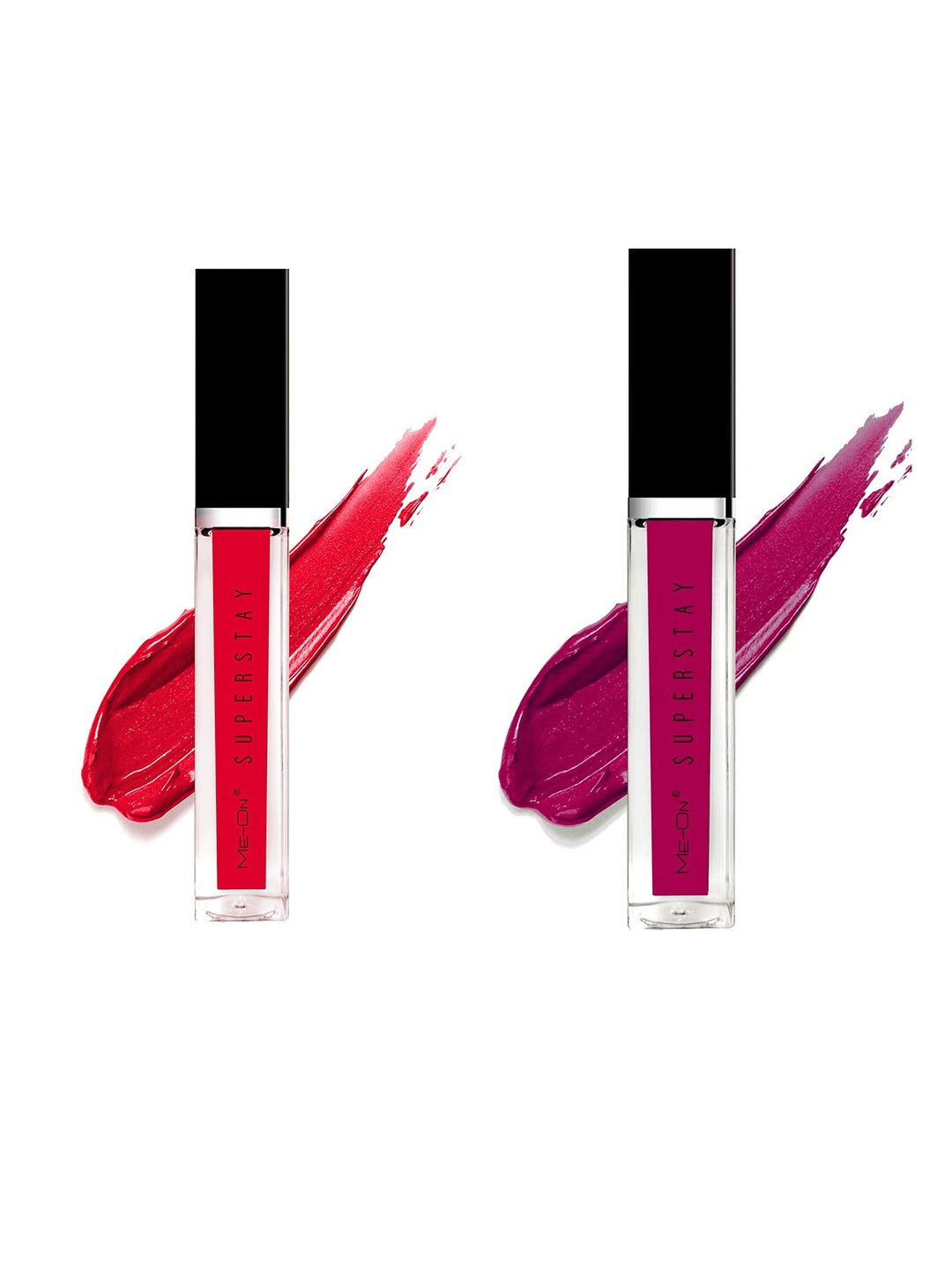 

ME-ON Set Of 2 Super Stay Lip Gloss - Seductive Red 03 & Fuchsia 09