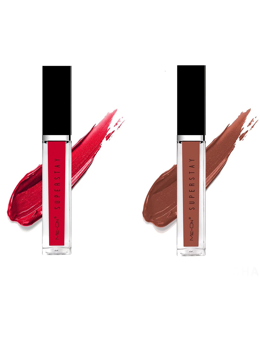 

ME-ON Set Of 2 Super Stay Lip Gloss - Red Allure 02 & Coffee Mocha 17