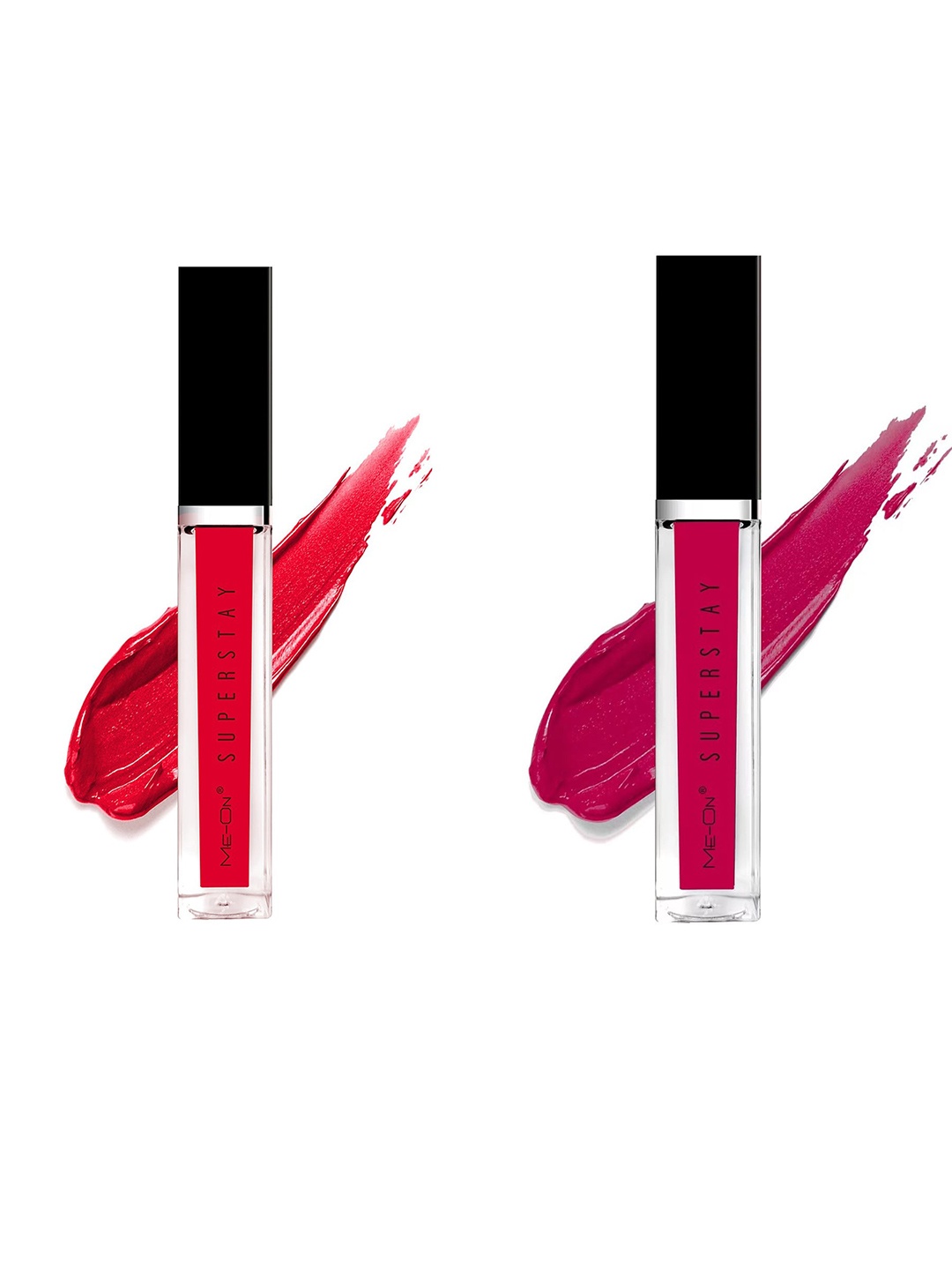 

ME-ON Set Of 2 Super Stay Lip Gloss - Seductive Red 03 & Sensual Rose 11