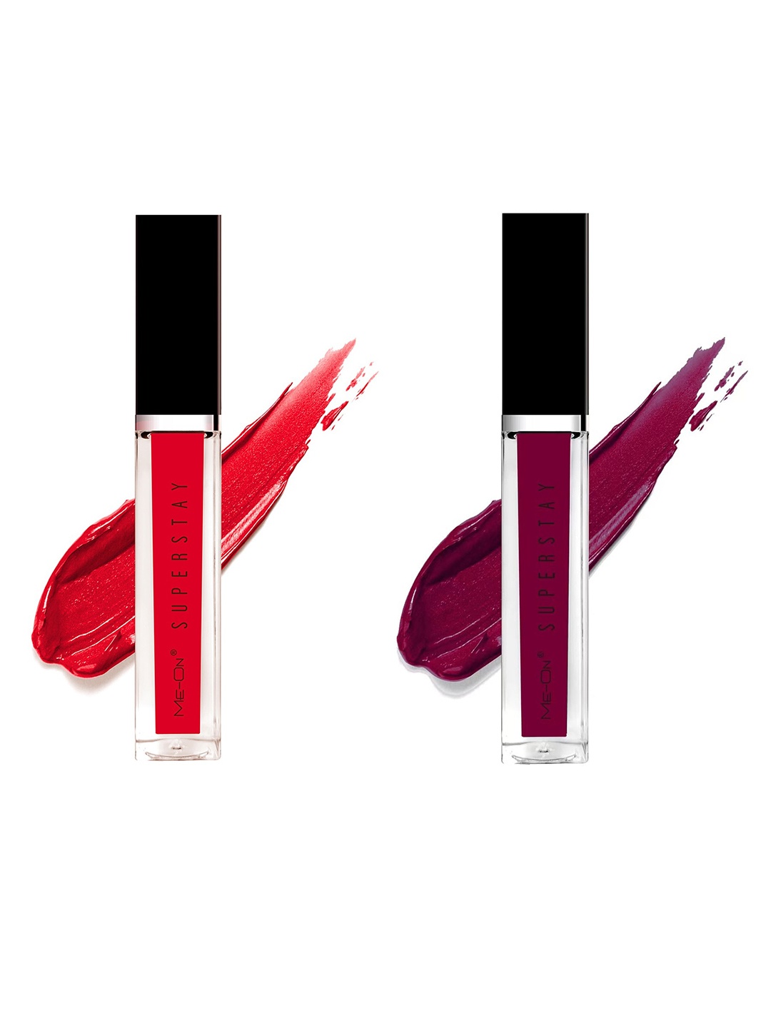 

ME-ON Set Of 2 Super Stay Lip Gloss - Indian Red 04 & Red Wine 12
