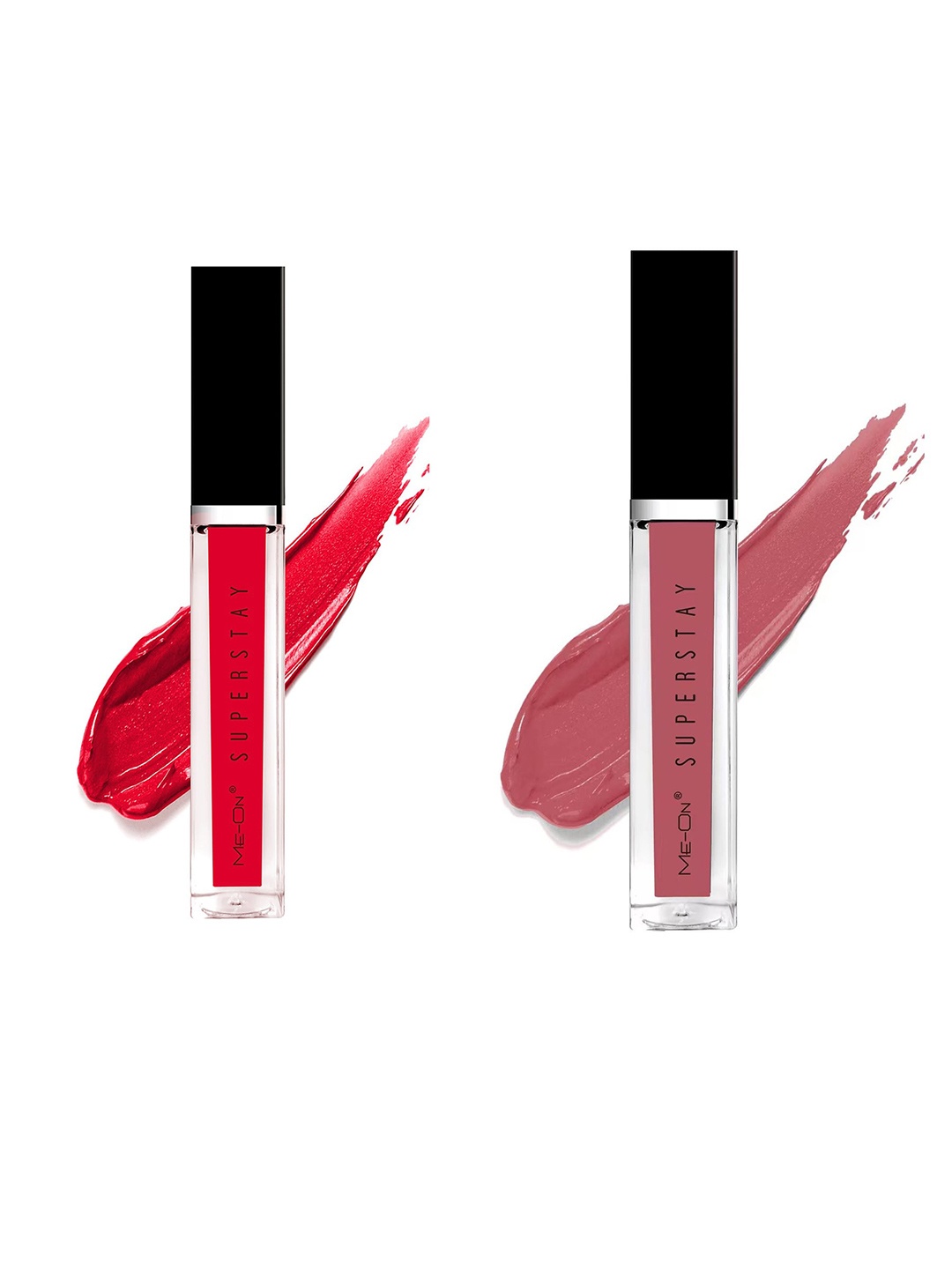

ME-ON Set Of 2 Super Stay Lip Gloss - Seductive Red 03 & Nude 19