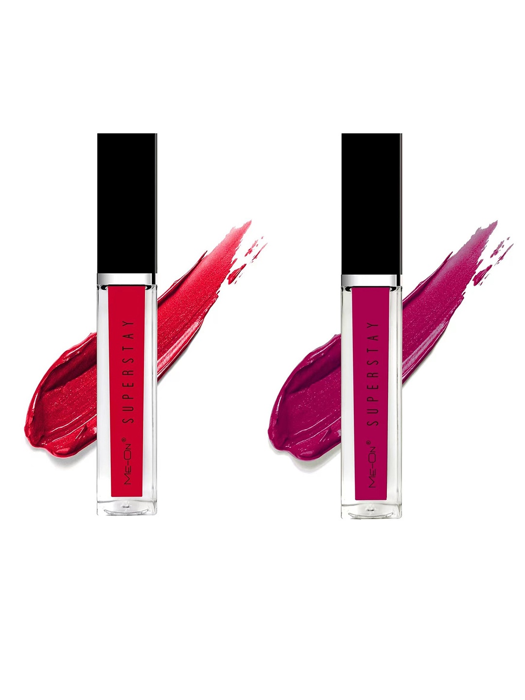 

ME-ON Set Of 2 Super Stay Lip Gloss - Red Allure 02 & Fuschia 09