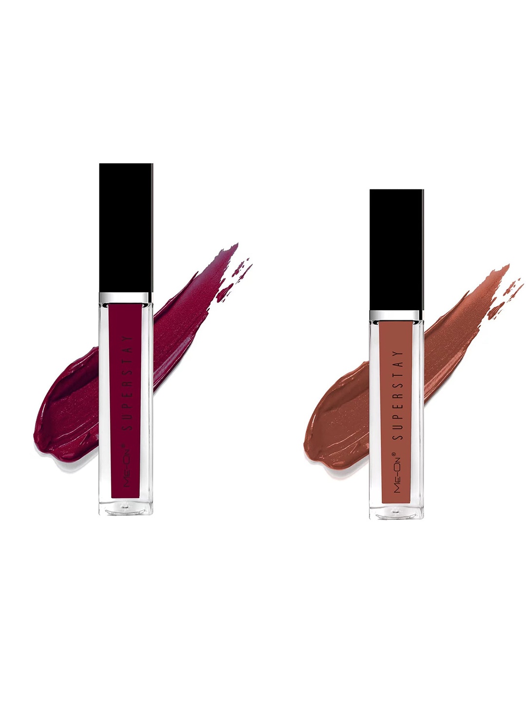 

ME-ON Set Of 2 Super Stay Lip Gloss - Deep Maroon 07 & Coffee Mocha 17